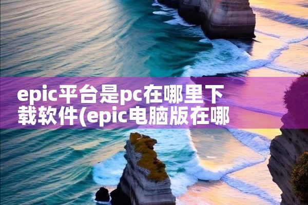 epic平台是pc在哪里下载软件