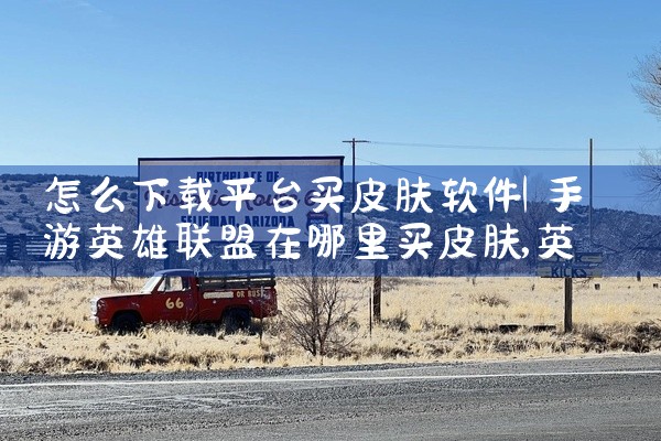 怎么下载平台买皮肤软件
